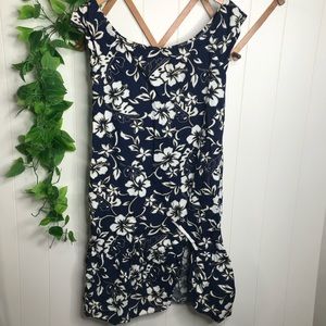 Hilo Hattie Hawaiian Original Vintage Tropical Floral Dress Womens 10/12